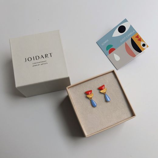 Pendiente JOIDART rojo y gota SOMNI. J3431AR013200
