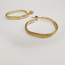 Pendientes aros dorados ESTERGOLD grandes.B3141AR013200