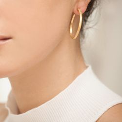 Pendientes aros dorados ESTERGOLD grandes.B3141AR013200