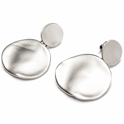 Pendientes IPPOCAMPO plata plancha mate. IPEL08