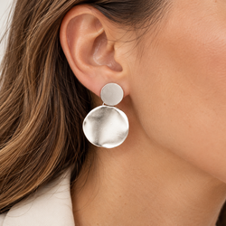Pendientes IPPOCAMPO plata plancha mate. IPEL08