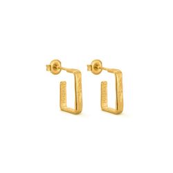 Pendientes JOIDART dorados pequeños LIGNIS estrechos. J3421AR043200