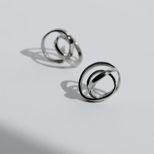 Pendientes JOIDART plata EMBOLIC pequeños. J3232AR019000