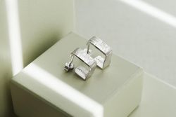 Pendientes JOIDART plata LIGNIS pequeños. J3421AR019000
