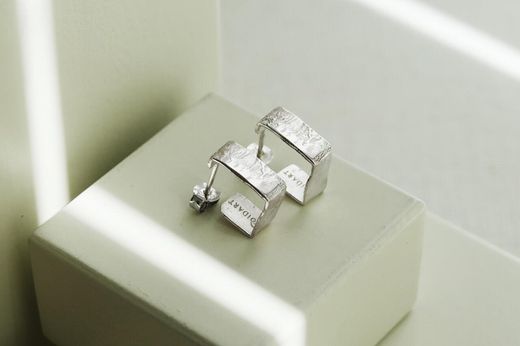Pendientes JOIDART plata LIGNIS pequeños. J3421AR019000