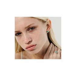Pendientes LECARRE Green Love. Oro y Cuarzo Verde. GB117OA-00
