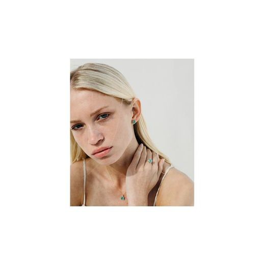 Pendientes LECARRE Green Love. Oro y Cuarzo Verde. GB117OA-00