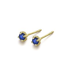Pendientes LECARRÉ mini oro zafiro. GB168ZA-00