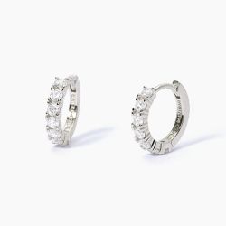 Pendientes MABINA de aro con circonita SOIRÉE. 563563