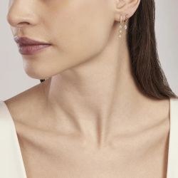 Pendientes MABINA de plata chapada circonitas colgantes CHISPA .563498