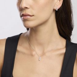 Pendientes MABINA de plata con circonitas. TRILOGÍA. 563713
