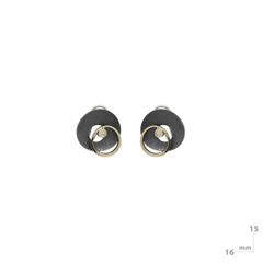 Pendientes MIQUEL SARDÀ de plata, oro y diamante lab. 26225