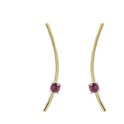 Pendientes MIQUEL SARDÀ de plata, oro y turmalina. 25419