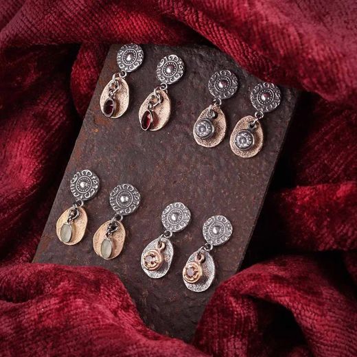 Pendientes PLATADEPALO Mujer Kangean en Plata 925. WE117X