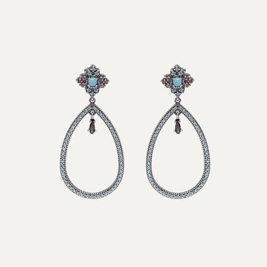 Pendientes SUNFIELD Charlotte Blu. PE065491