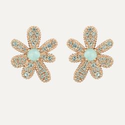 Pendientes SUNFIELD Anthea botón Baño oro rosa. PE064640/2/49