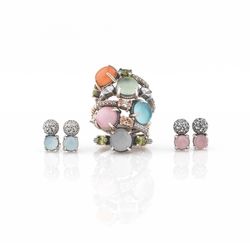 Pendientes SUNFIELD Helenium Aguamarina. PE064800/17
