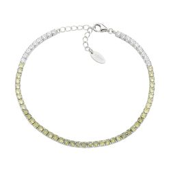 Pulsera AMEN tenis tonos verde oliva 2,5 mm. BT25DEBOL17