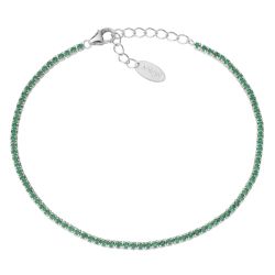 Pulsera AMEN Tennis Mania circonitas verdes. BT1BVE17
