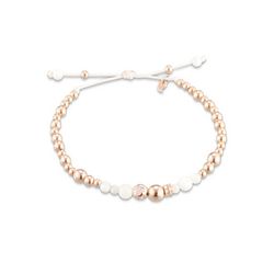 Pulsera CERVERA BARCELONA de oro rosa, diamantes y nácar. My Dreams.