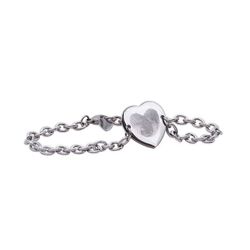 Pulsera Emotion Corazón Acero Baño Rodio EMACBRCUB3