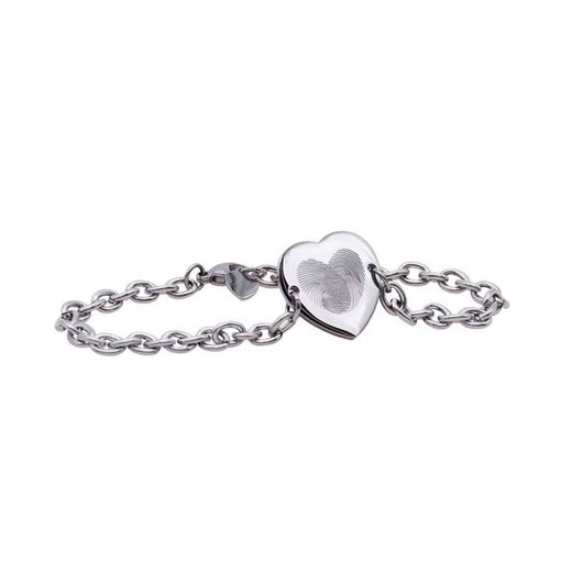 Pulsera Emotion Corazón Acero Baño Rodio EMACBRCUB3