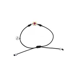 Pulsera MIQUEL SARDÀ de plata, oro y turmalina. 25128