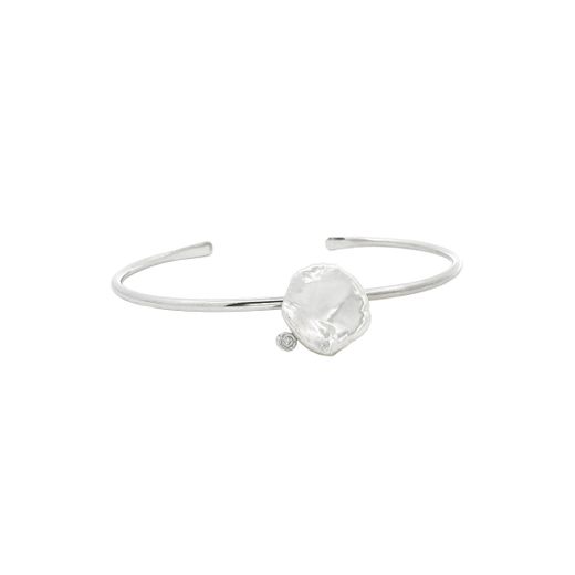 Pulsera MIQUEL SARDÀ de plata, perla y diamante lab. 26266