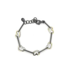 Pulsera MIQUEL SARDÀ de plata y oro. 25038