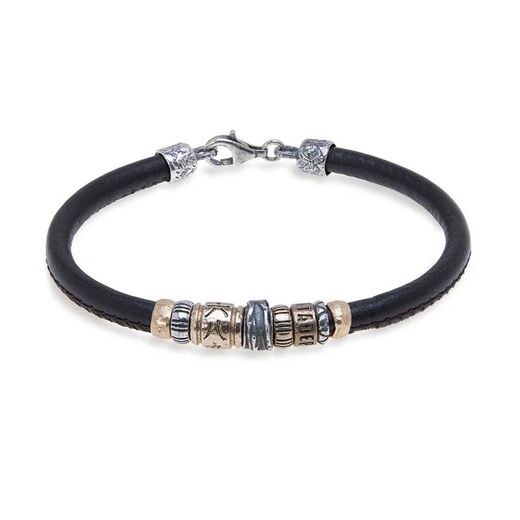 Pulsera PLATADEPALO Hombre ATOR de cuero liso. MB159X T/21