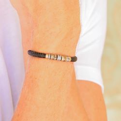 Pulsera PLATADEPALO Hombre ATOR de cuero liso. MB159X T/21