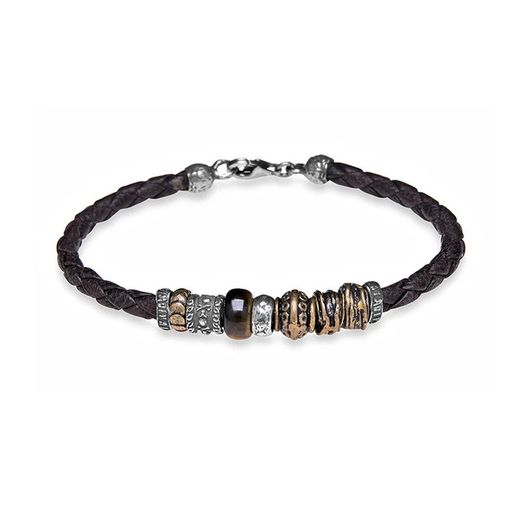 Pulsera PLATADEPALO Hombre MB4A T/21 — Joyeria Saterra