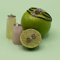 Pulsera SUNFIELD Cuarzo Azul Aguamarina Citrus Baguette. PU065411/53