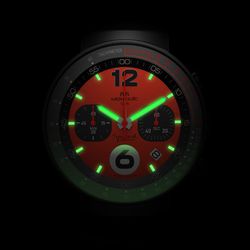 Reloj MONTJUIC Chrono Rojo Negro PVD. MJ2.0602.B