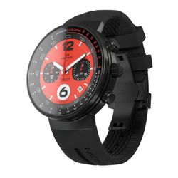 Reloj MONTJUIC Chrono Rojo Negro PVD. MJ2.0602.B