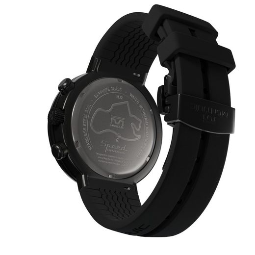 Reloj MONTJUIC Chrono Rojo Negro PVD. MJ2.0602.B