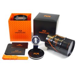 Reloj MONTJUIC Special Azul Naranja PVD. MJ1.1201.S