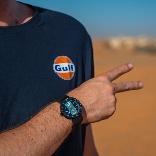 Reloj MONTJUIC Special Azul Naranja PVD. MJ1.1201.S