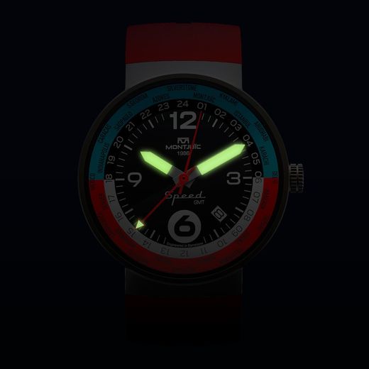 Reloj MONTJUIC SPEED GMT Red Outback.  MJ3.0203.S